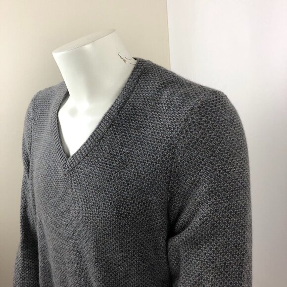 Joseph Abboud Men's Grey V-neck Sweater Size L - Picture 10 of 13